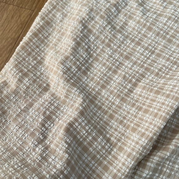 MABLE Checkered Beige and White Dress, size M. - Picture 2 of 10